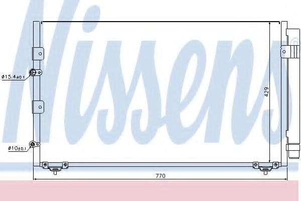 94608 Nissens Радіатор кондиціонера для Toyota Previa