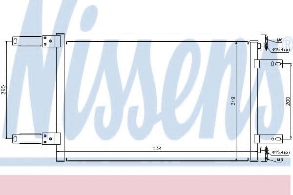 94632 Nissens Радіатор кондиціонера для Fiat Doblo