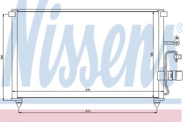 94639 Nissens Радіатор кондиціонера