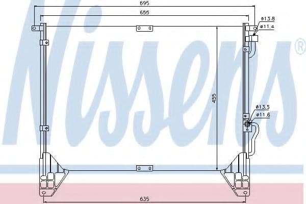 94643 Nissens Радиатор кондиционера