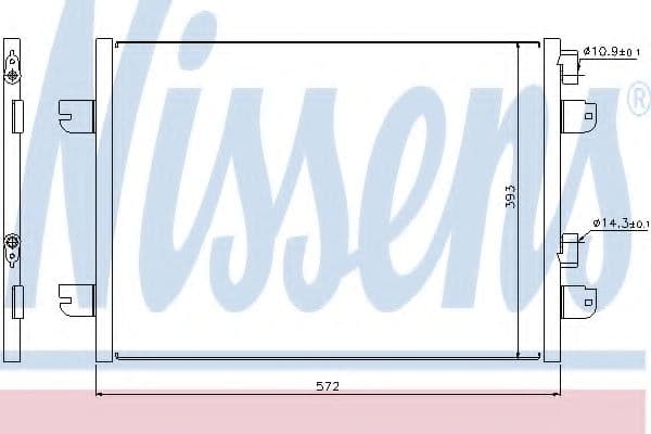 94673 Nissens Радіатор кондиціонера