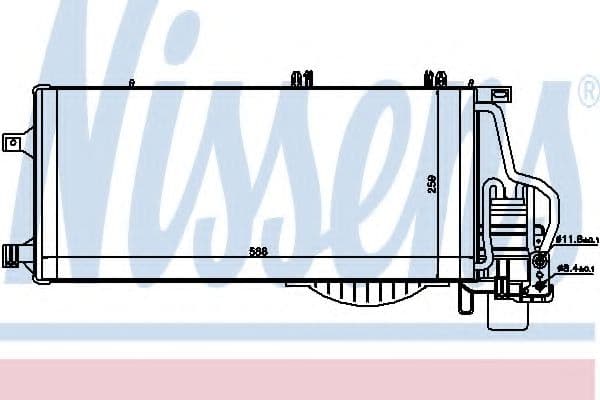 94722 Nissens Радіатор кондиціонера