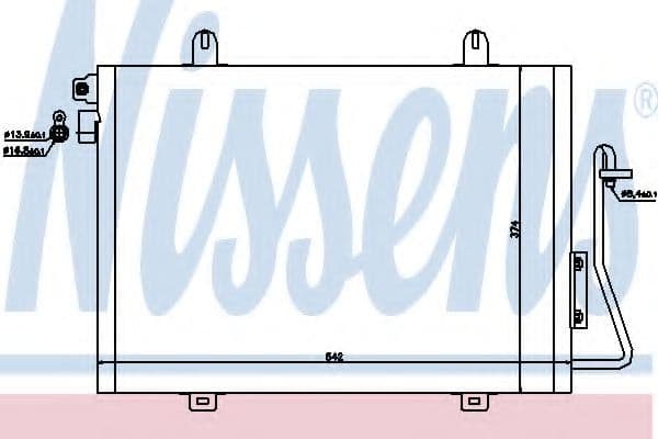 94726 Nissens Радіатор кондиціонера