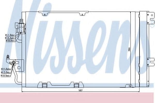 94807 Nissens Радіатор кондиціонера