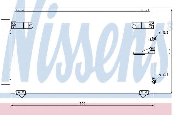 94867 Nissens Радиатор кондиционера для Lexus SC