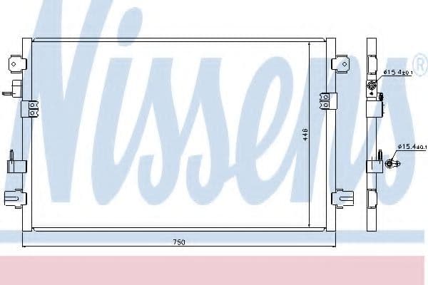 94906 Nissens Радіатор кондиціонера для Chrysler Pacifica