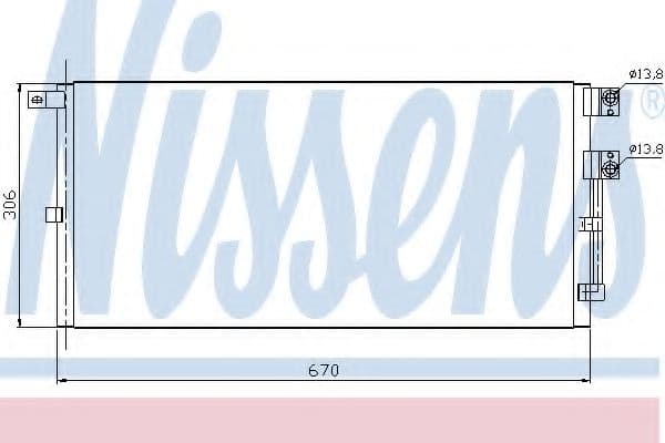 94916 Nissens Радіатор кондиціонера для Jaguar X-type