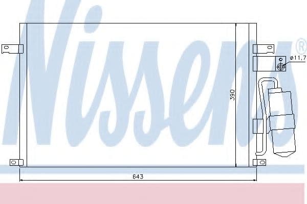 94978 Nissens Радиатор кондиционера для Chevrolet Epica