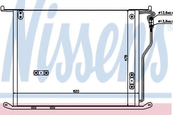94980 Nissens Радіатор кондиціонера