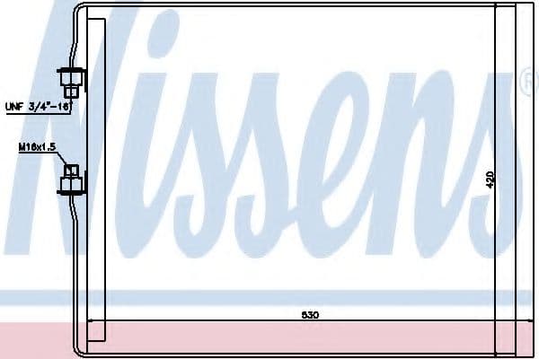 94990 Nissens Радіатор кондиціонера