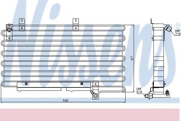 94000 Nissens Радіатор кондиціонера