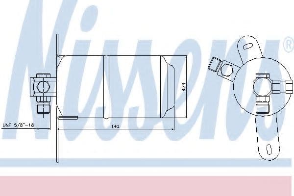95184 Nissens Осушитель кондиционера для Mercedes E-Class