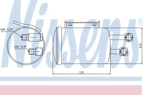 95106 Nissens Осушувач кондиціонера