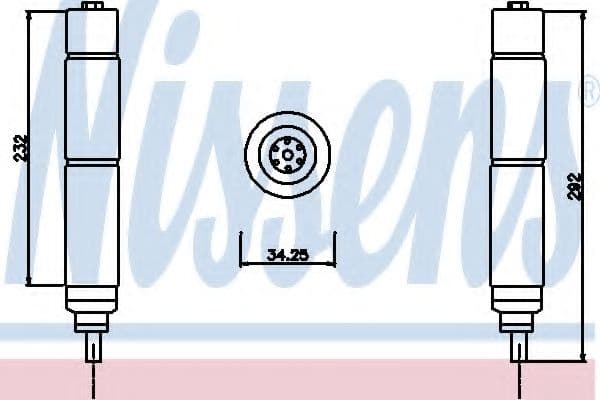 95336 Nissens Осушувач кондиціонера