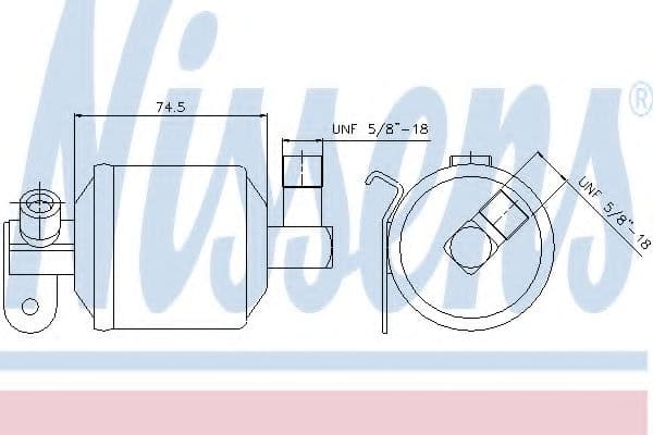 95204 Nissens Осушувач кондиціонера