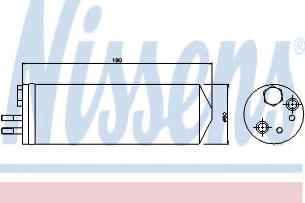 95148 Nissens Осушитель кондиционера для Kia Carnival