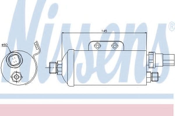 95354 Nissens Осушувач кондиціонера для Hyundai Sonata