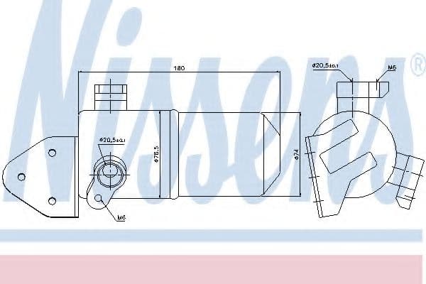 95433 Nissens Осушувач кондиціонера для Audi A8