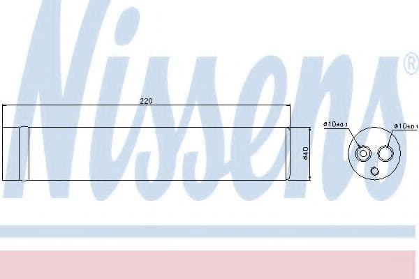 95439 Nissens Осушувач кондиціонера