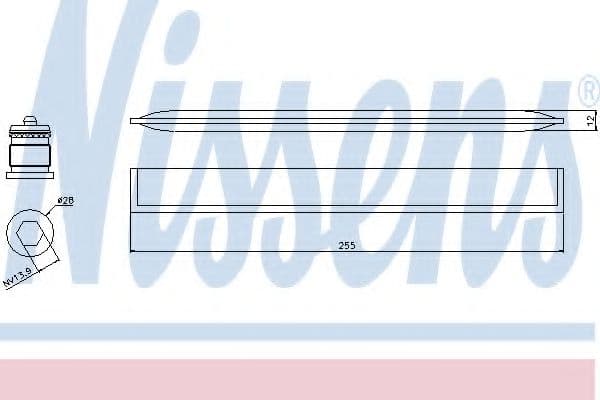 95450 Nissens Осушувач кондиціонера