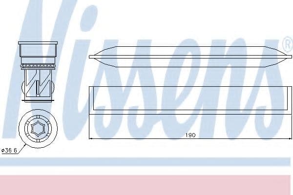 95454 Nissens Осушитель кондиционера