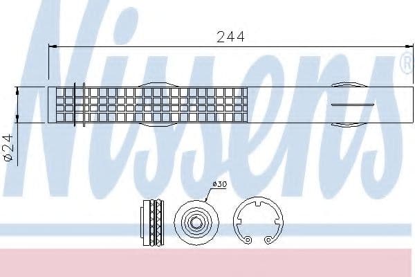 95457 Nissens Осушувач кондиціонера