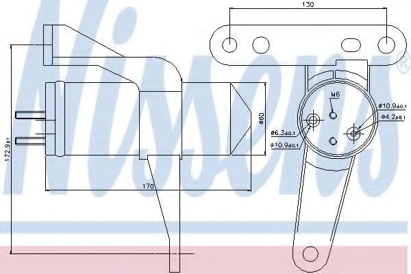 95470 Nissens Осушувач кондиціонера