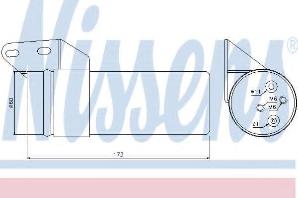 95476 Nissens Осушитель кондиционера