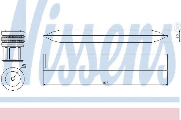 95479 Nissens Осушувач кондиціонера