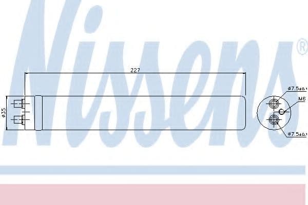 95480 Nissens Осушувач кондиціонера