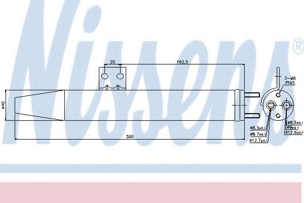 95484 Nissens Осушитель кондиционера для Kia Sorento