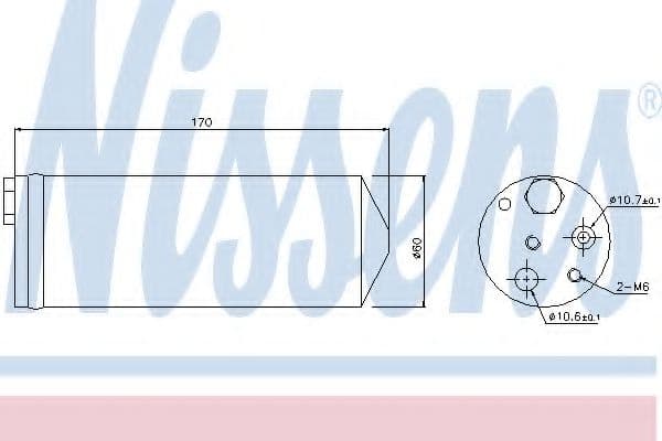 95489 Nissens Осушитель кондиционера для Renault Twingo