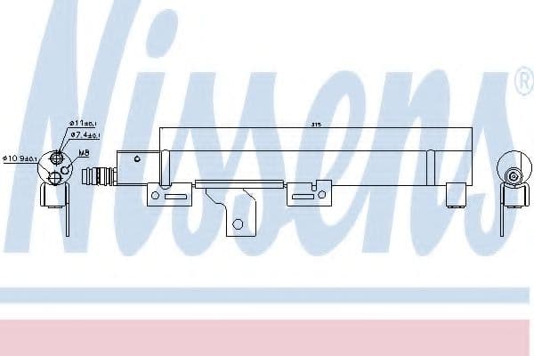 95492 Nissens Осушитель кондиционера для Volvo XC90