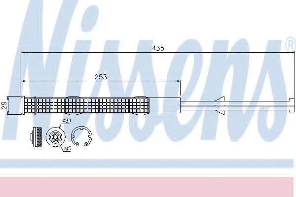 95506 Nissens Осушувач кондиціонера