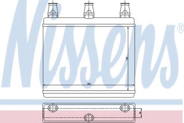 70517 Nissens Радіатор пічки для BMW 7 Series