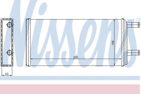 73621 Nissens Радіатор пічки