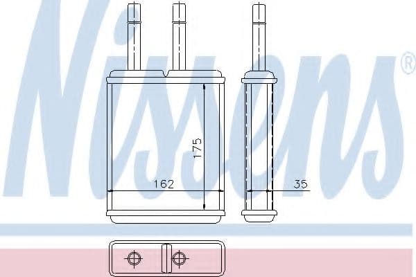 71957 Nissens Радіатор пічки