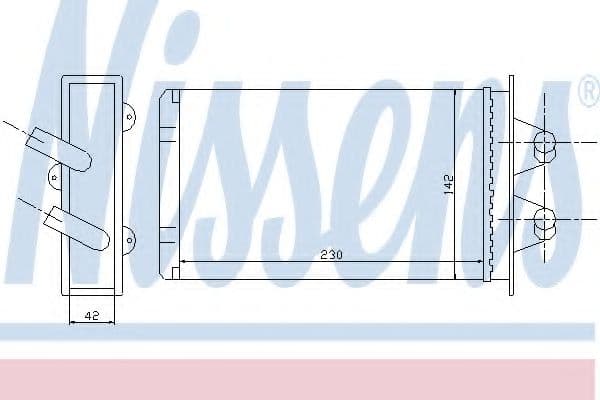 71449 Nissens Радіатор пічки для Fiat Cinquecento
