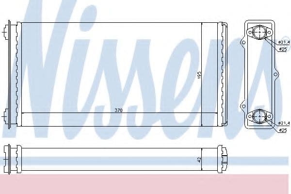 71301 Nissens Радиатор печки
