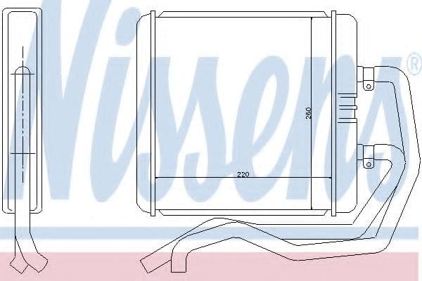 71811 Nissens Радіатор пічки для Iveco Daily III