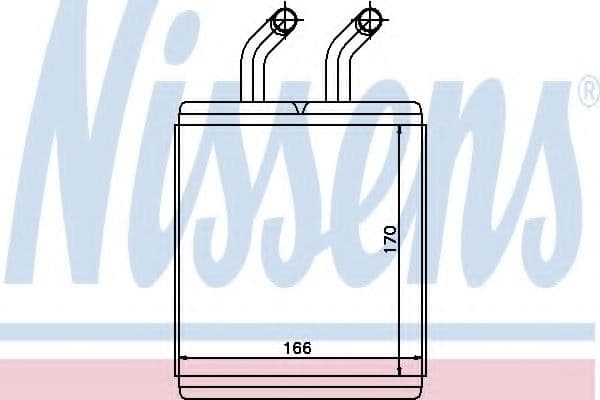 77526 Nissens Радіатор пічки