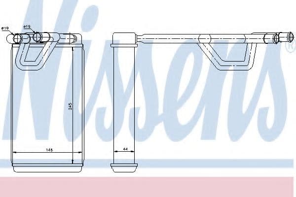 72209 Nissens Радіатор пічки