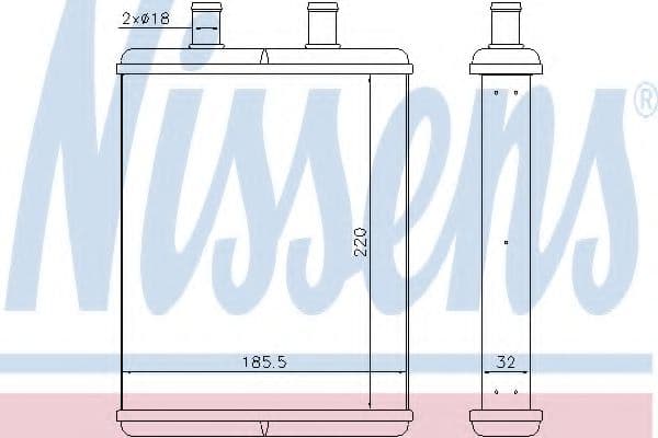 71817 Nissens Радіатор пічки