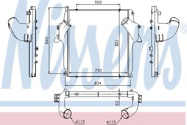 96972 Nissens Інтеркулер