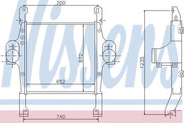 97022 Nissens Интеркулер