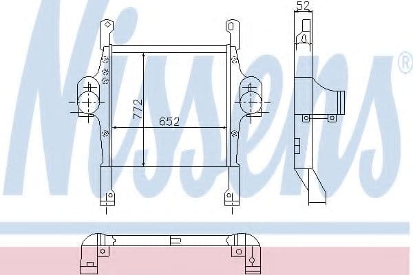 97046 Nissens Интеркулер