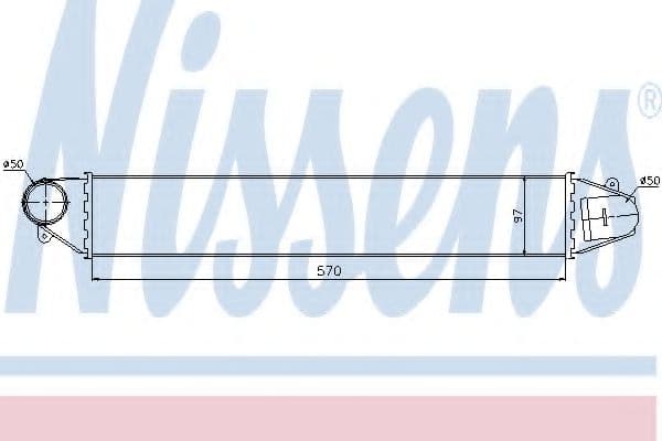 96634 Nissens Интеркулер
