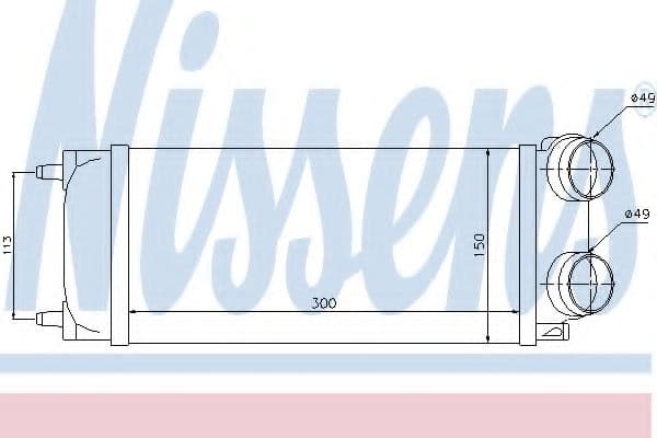 96718 Nissens Інтеркулер