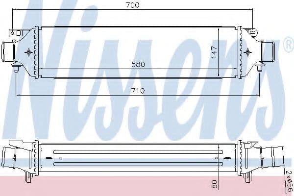 96477 Nissens Интеркулер