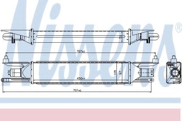 96500 Nissens Інтеркулер